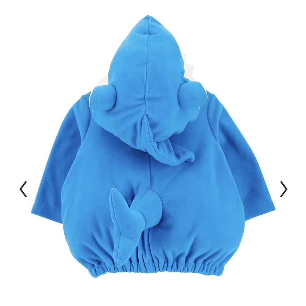 Carter's Blue Shark Costume with White Belly and Red Mouth
